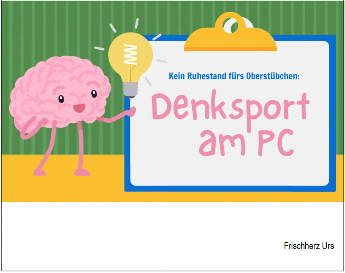 Denksport am PC