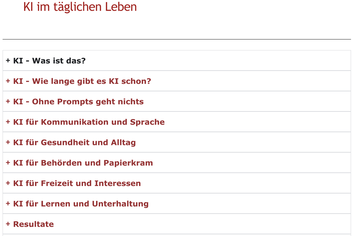 KI im täglichen Leben